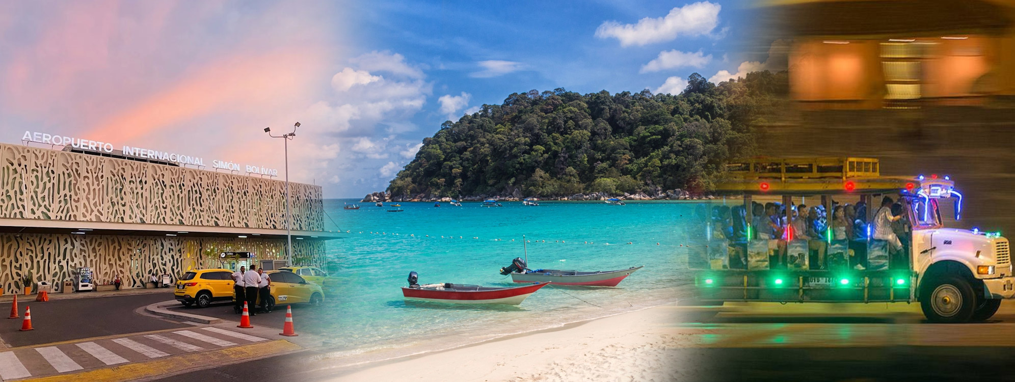 Transfer In-Out + Tour Playa Blanca Con Almuerzo + Chiva Rumbera