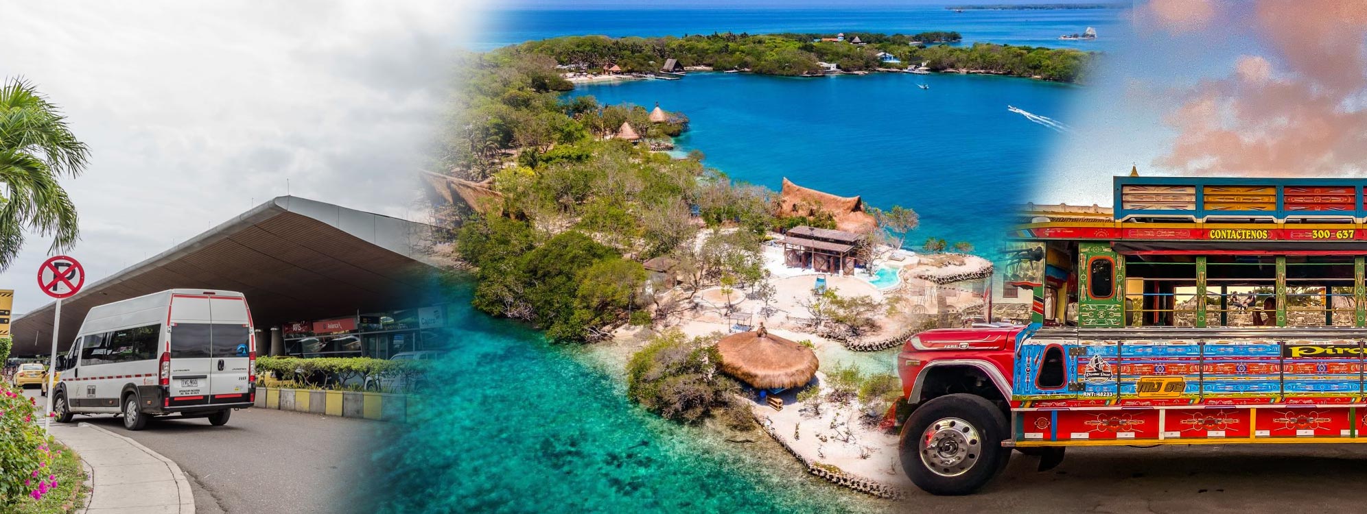 Transfer In-Out + Isla Del Rosario Popular + City Tour Histórico